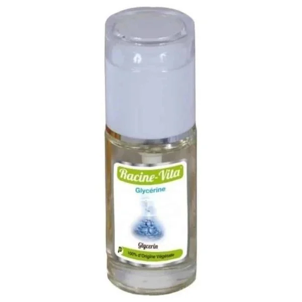 Petit flacon en verre de glycérine végétale Racine-Vita 40 ml