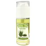 Flacon pompe d'huile d'aloé véra Racine-Vita, étiquette verte 40 ml