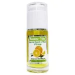 Flacon-pompe transparent d'huile jaune Racine-Vita à l'huile d'orange 40 ml