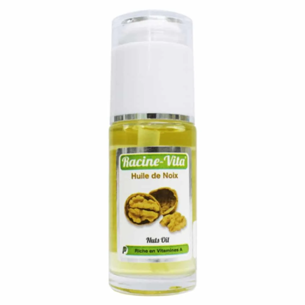 racine-vita-huile-de-noix-40ml.jpg Flacon pompe d'huile de noix Racine-Vita 40 ml, cerneaux sur l'étiquette