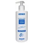 Flacon-pompe blanc shampooing Racine-Vita sans sulfate 420 ml texte bleu