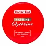 Pot rouge vaseline glycérine Racine-Vita 50 g vu de dessus