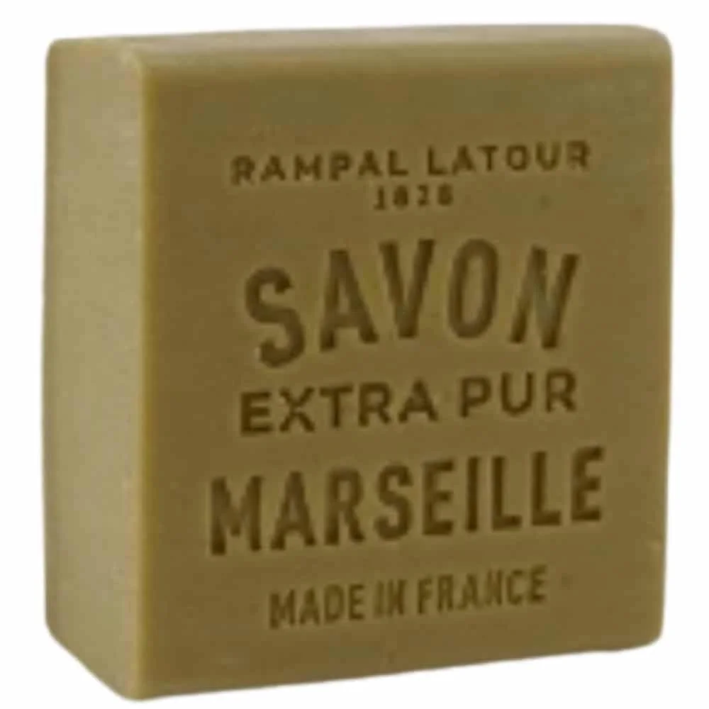 rampal-latour-savon-extra-pur-marseille-carre-vert-150g.jpg Cube de savon de Marseille vert Rampal Latour extra pur 150 g, mention gravée