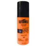 Flacon orange Rayonnelle lait solaire SPF 50+ enfants et adultes 150 ml