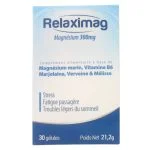Boîte bleue et blanche Relaximag magnésium 300 mg 30 gélules