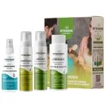 Quatre flacons Ritessens et coffret pack cheveux fortifiant romarin gingembre