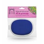 Kit de gommage Rituels d'Orient, disque ovale bleu sous blister rose