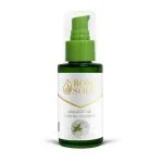 Flacon vert 60 ml Rome Soins huile de glycérine, pompe verte, étiquette blanche