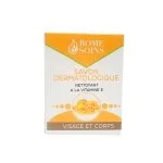 Boîte orange Rome Soins savon dermatologique vitamine E, visage et corps