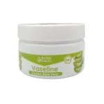 Pot blanc Rome Soins vaseline codex aloe vera, bandeau vert, feuilles illustrées
