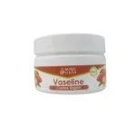 Pot blanc Rome Soins vaseline codex argan, bandeau marron, fruits d'arganier