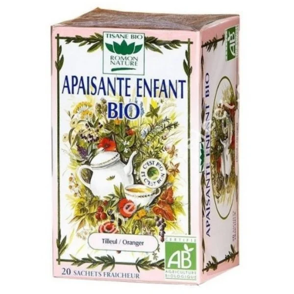 Romon Nature Tisane Apaisante Enfant Tilleul Et Oranger Sachets Bio 20u