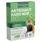 Boîte verte Santarome Bio Artichaut Radis Noir digestion facilitée, 20 ampoules