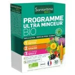 Boîte verte Santarôme Bio Programme Ultra Minceur, 30 ampoules en trois étapes