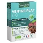 Boîte turquoise Santarôme Bio Ventre Plat, trente gélules vegan bio