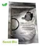 Sachet argenté refermable de poudre visage argile noire Santé Bio 100 g