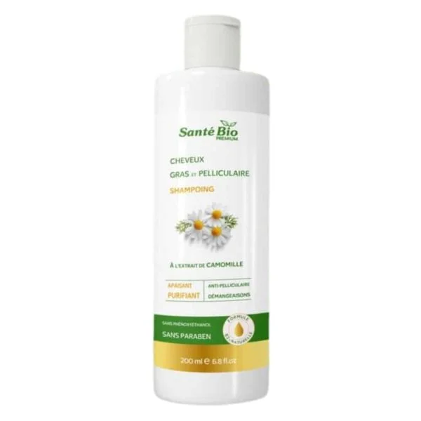 Santé Bio ​Shampoing Antipelliculaire Cheveux Gras 200ml