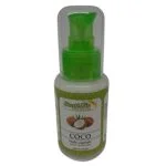 Flacon pompe transparent d'huile végétale de coco Santé Bio Premium 50 ml