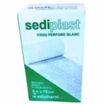 Boîte verte et blanche Sediplast tissu perforé blanc 5 m x 10 cm