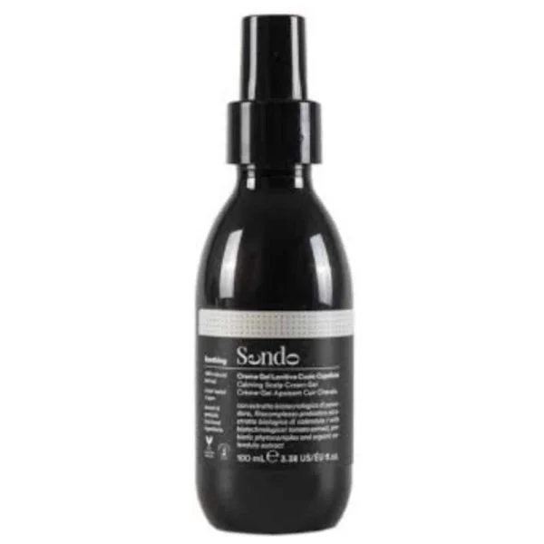Flacon pompe noir Sendo Soothing, crème-gel apaisant cuir chevelu 100 ml
