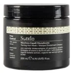 Pot noir à bandeau vert Sendo Frizz Control, masque disciplinant 200 ml