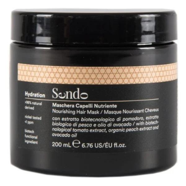 Pot noir Sendo Hydration masque nourrissant cheveux 200 ml