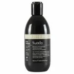 Flacon noir à bandeau beige Sendo Frizz Control, shampoing disciplinant 250 ml