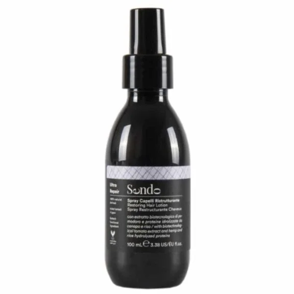 Flacon spray noir à bandeau blanc Sendo Ultra Repair, cheveux 100 ml