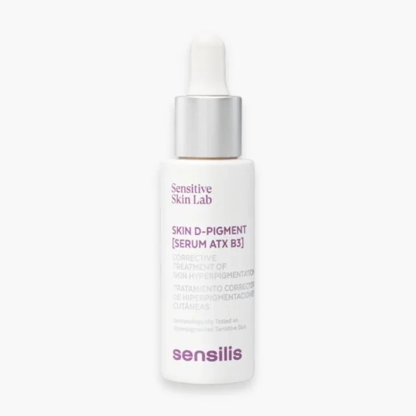 Flacon blanc compte-gouttes Sensilis Skin D-Pigment Serum ATX B3, 30 ml