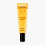 Tube jaune Sensilis Sun Secret Fluid SPF50+, fluide solaire visage, bouchon noir