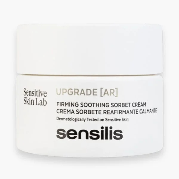 Pot blanc Sensilis Upgrade AR, crème-sorbet raffermissante apaisante visage 50 ml