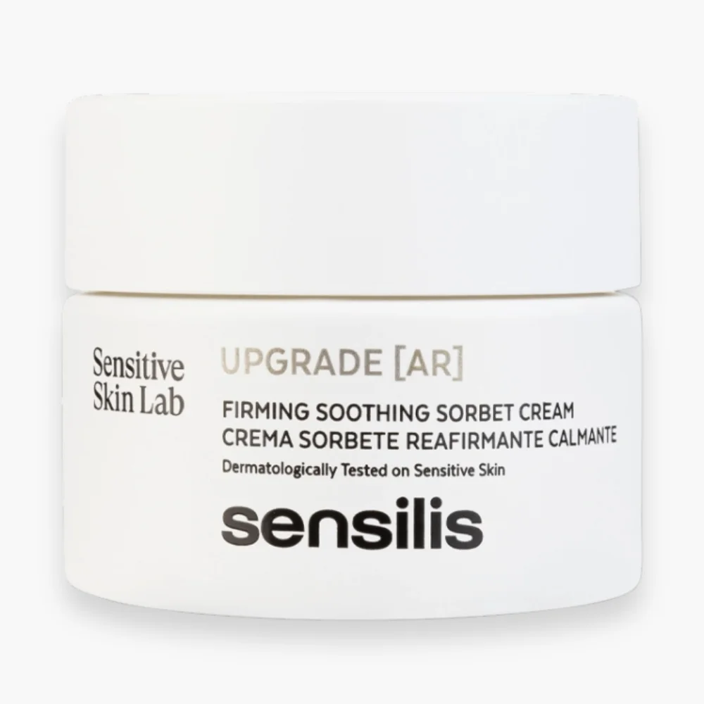 sensilis-upgrade-ar-creme-sorbet-apaisante-fermete-50ml.jpg Pot blanc Sensilis Upgrade AR, crème-sorbet raffermissante apaisante visage 50 ml