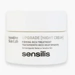 Pot blanc Sensilis Upgrade Night Cream, crème de nuit raffermissante visage 50 ml