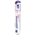 Blister brosse à dents Sensodyne Soin Gencives extra souple, manche blanc et rose