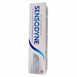 Étui blanc et gris du dentifrice Sensodyne Multi Blancheur 50 ml