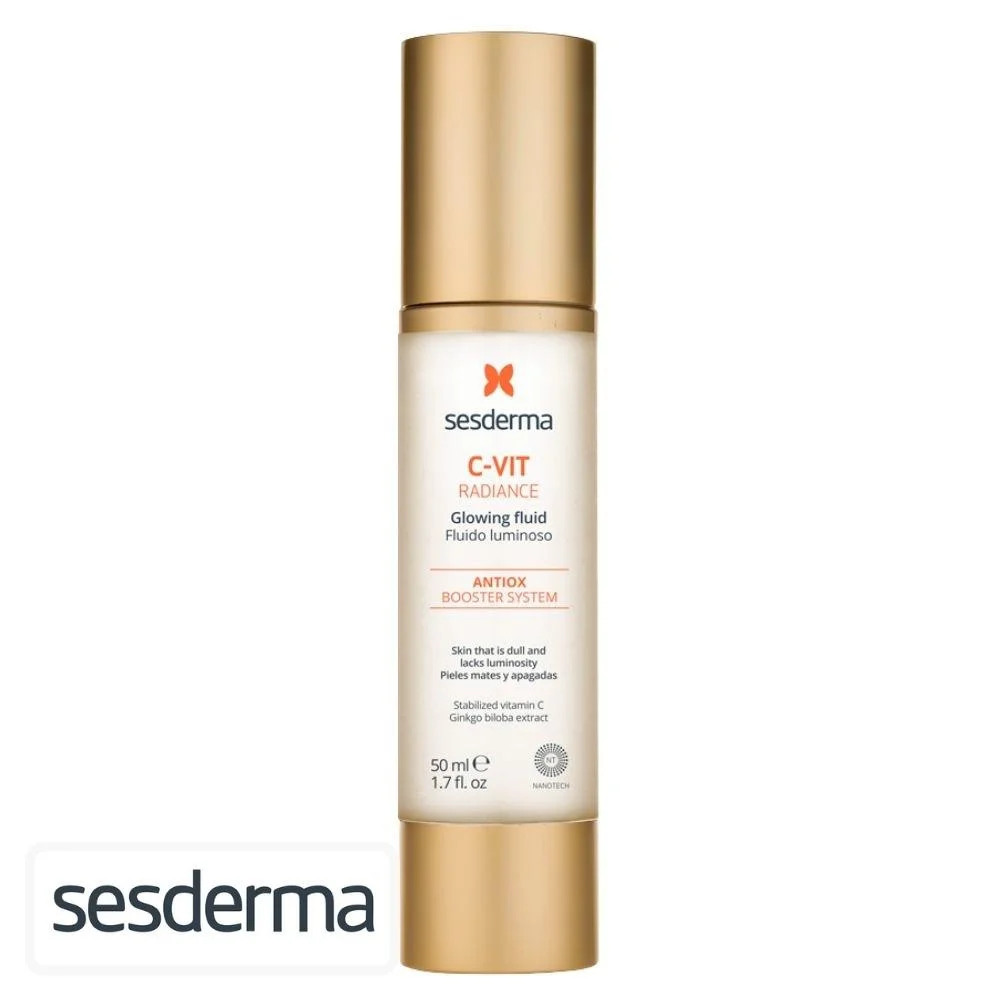 sesderma-c-vit-radiance-fluide-lumineux-50ml.jpg Flacon airless doré Sesderma C-Vit Radiance fluide lumineux 50 ml