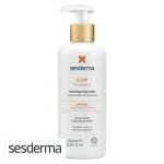 Flacon pompe blanc Sesderma C-Vit Radiance lait corps lumineux 250 ml