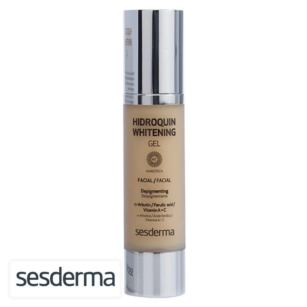 sesderma-hidroquin-gel-depigmentant-50ml.jpg Flacon airless argenté Sesderma Hidroquin Whitening gel visage 50 ml