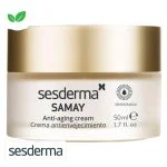 Pot ivoire à couvercle doré Sesderma Samay crème anti-âge 50 ml