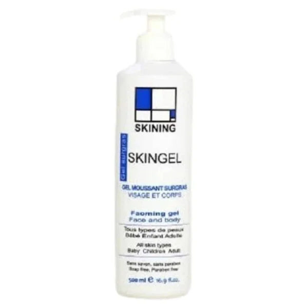 Skining Skingel Gel Nettoyant Moussant Surgras 500ml