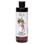 Flacon ambré Skinor Sweet Almond Oil huile d'amande douce 250 ml
