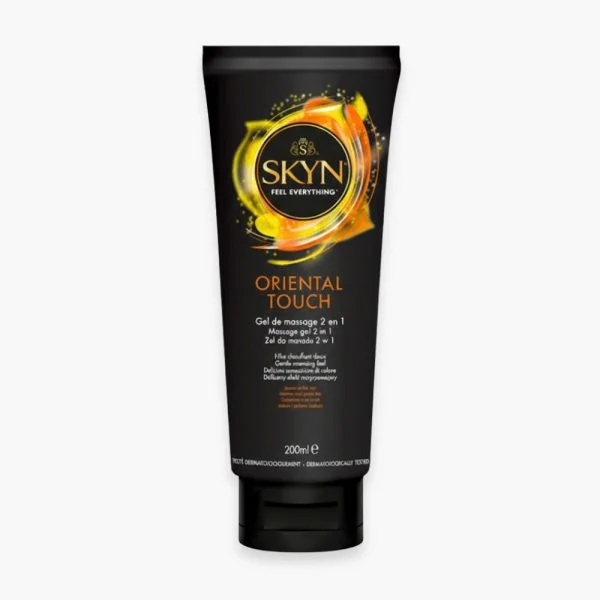Tube noir Skyn Oriental Touch gel de massage 2 en 1 200 ml