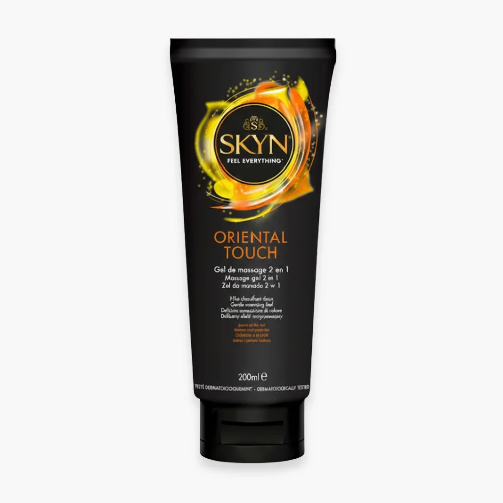 skyn-gel-de-massage-oriental-touch-2en1-senteurs-subtiles-200ml.jpg Tube noir Skyn Oriental Touch gel de massage 2 en 1 200 ml