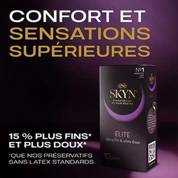 Skyn Préservatif Elite Ultra-Fins & Ultra-Doux 10u – photo 2