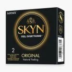 Étui noir Skyn Original Natural Feeling, préservatifs sans latex format poche