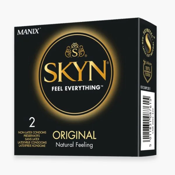 Étui noir Skyn Original Natural Feeling, préservatifs sans latex format poche