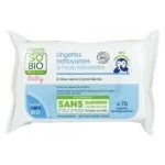 Paquet blanc So'Bio étic Baby lingettes à l'eau micellaire 70 unités