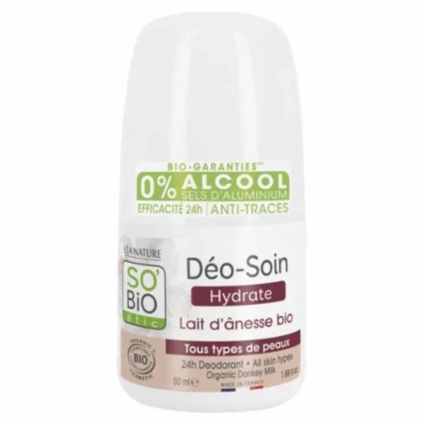 So Bio Déo-soin Déodorant Hydrate Lait D’ânesse Bio 50ml