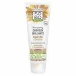 Tube beige So'Bio étic shampooing Cheveux Brillants argan bio 250 ml