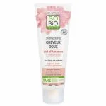 Tube blanc et rose So'Bio étic shampooing Cheveux Doux lait d'amande 250 ml